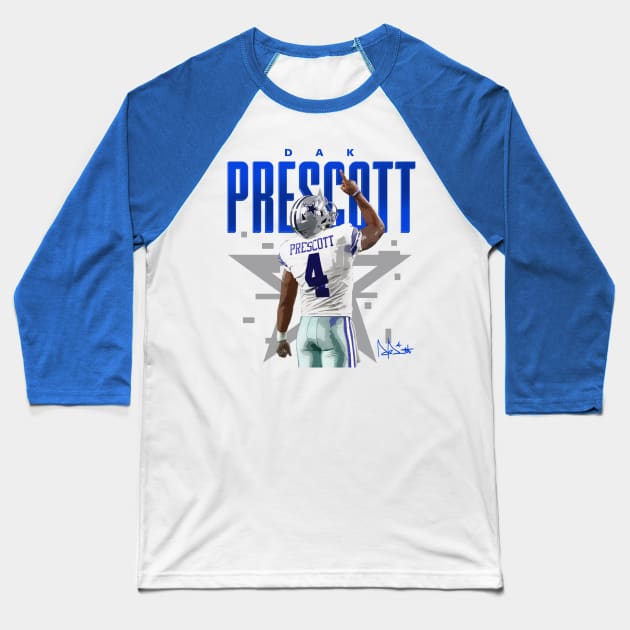 Dak Prescott Baseball T-Shirt by Juantamad